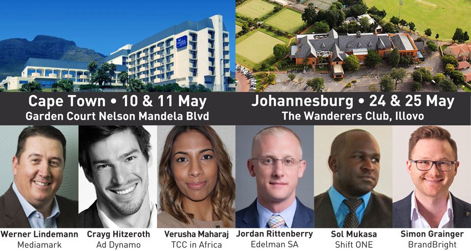 Attend <a href="/MarketingIndaba/">Marketing Indaba</a> in Cape Town or Jo'burg. Get 20% OFF Tickets till Fri 31 March. Book at: bit.ly/1O6J99X