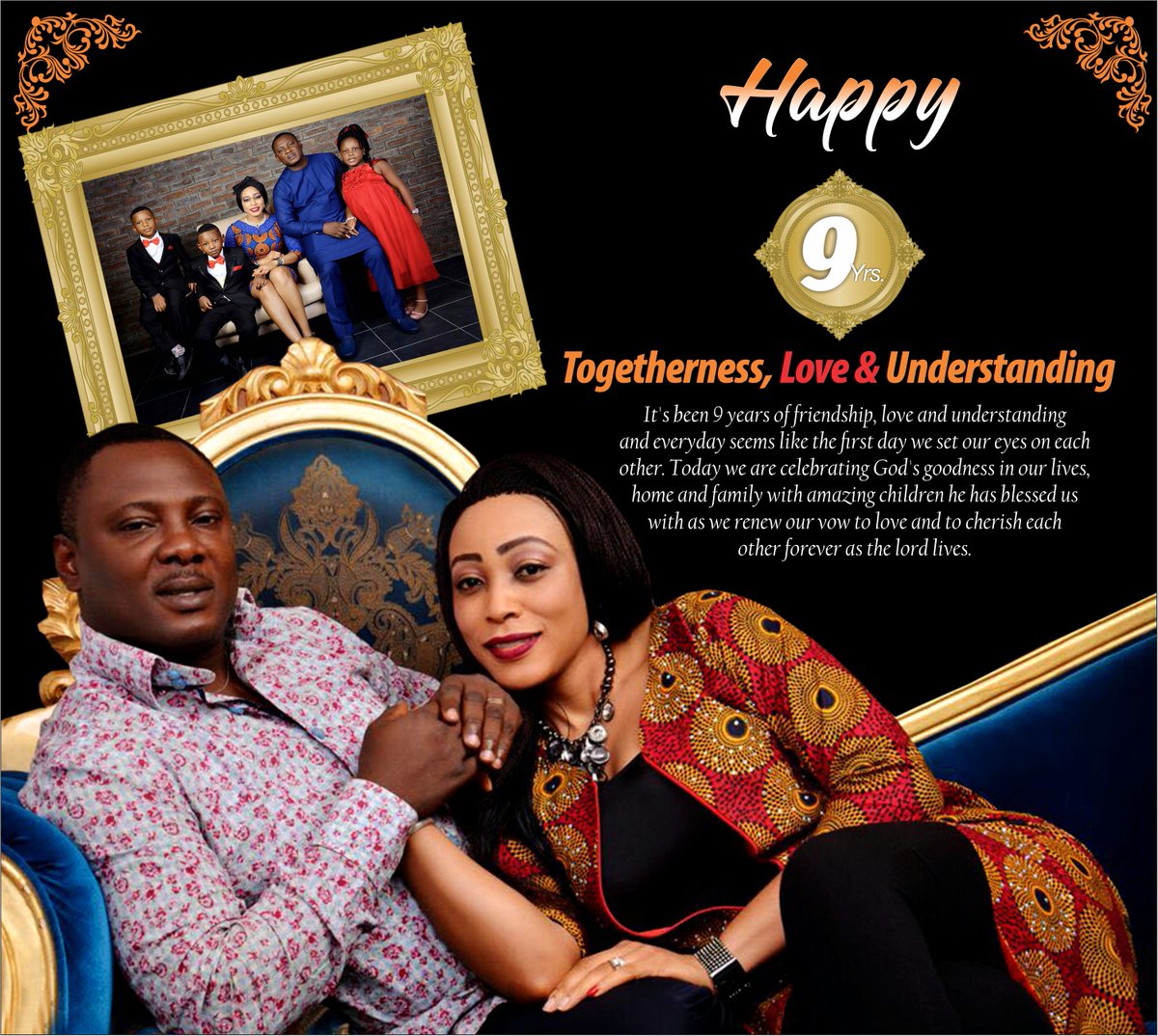moibayelsa's tweet photo. Happy anniversary to our Commissioner Hon.Jonathan Obuebite and wife Engr.(Mrs)Ann Amalate Jonathan Obuebite,9 lovely years of togetherness. https://t.co/LjR4qxbhqE