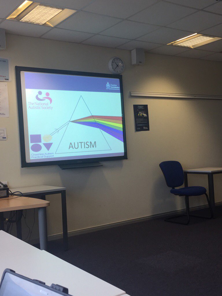 CheshPoliceHR's tweet photo. #worldautismawarnessweek and today we are being assessed on our #autism training https://t.co/sHeRe9HgzW