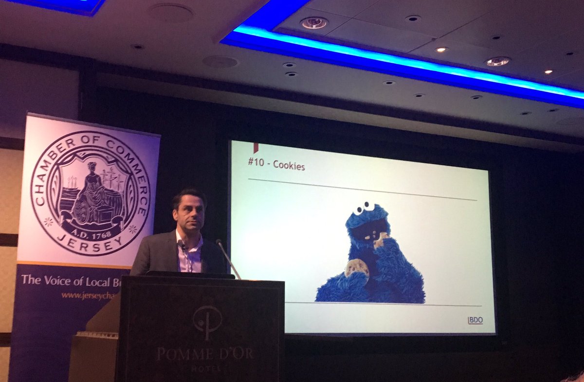 Superb practical information about GDPR from Phil Ruelle at this mornings Chamber briefing with <a href="/jerseychamber/">Jersey Chamber of Commerce</a> #GDPRJersey