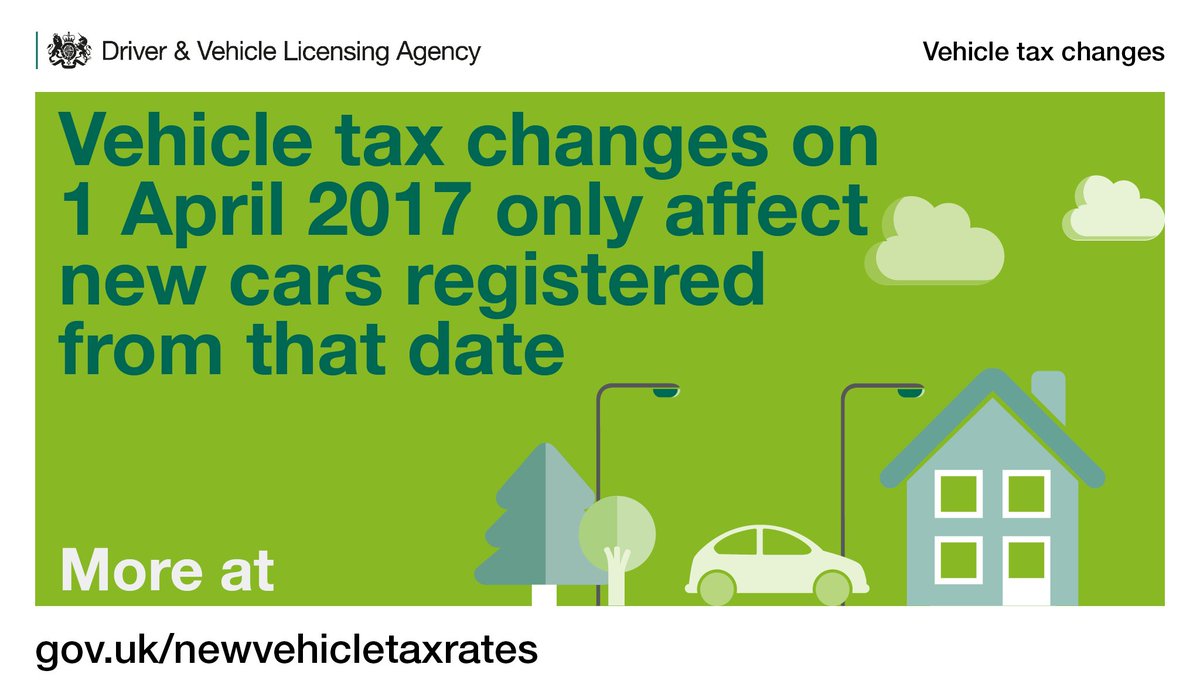 Remember, vehicle tax rates will be changing for cars first registered with DVLA from 1 April 2017: gov.uk/newvehicletaxr…