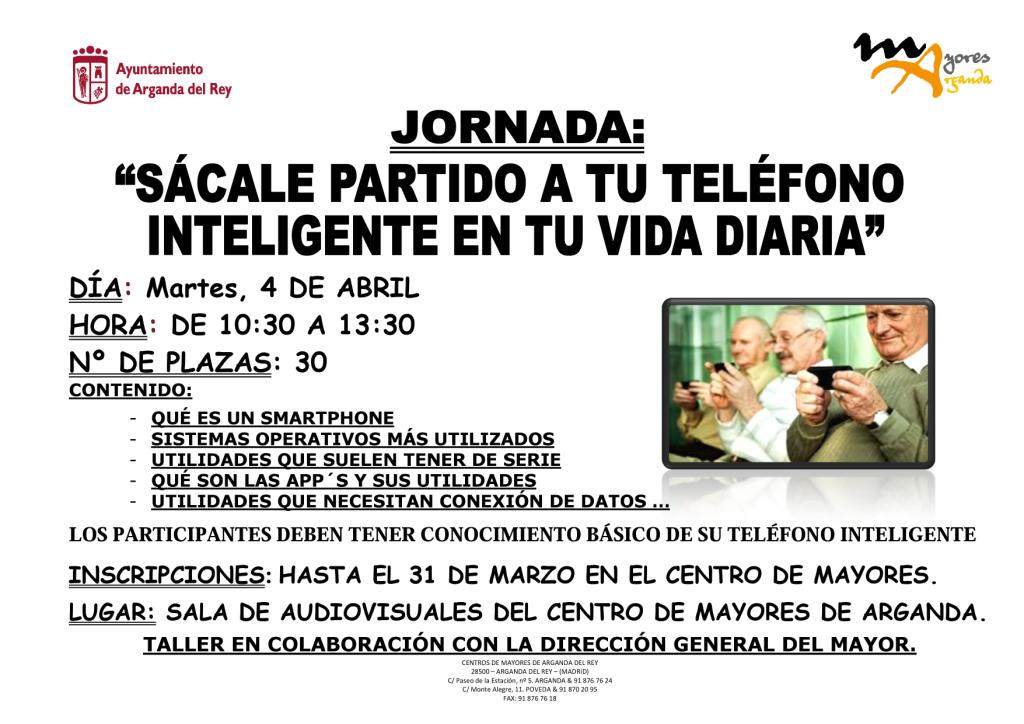 Estrellas_Siete's tweet photo. Últimas plazas del taller “Sácale partido al teléfono inteligente en tu vida diaria" para Personas Mayores #Argand… https://t.co/hoZB3zJi0y