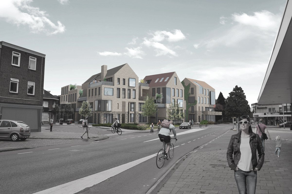 Ontwerp 30 #duurzame woningen aan #Deurningerstraat <a href="/Gem_Enschede/">Gemeente Enschede</a>. Wooncomfort en gezondheid van bewoners staan centraal. #energieneutraal