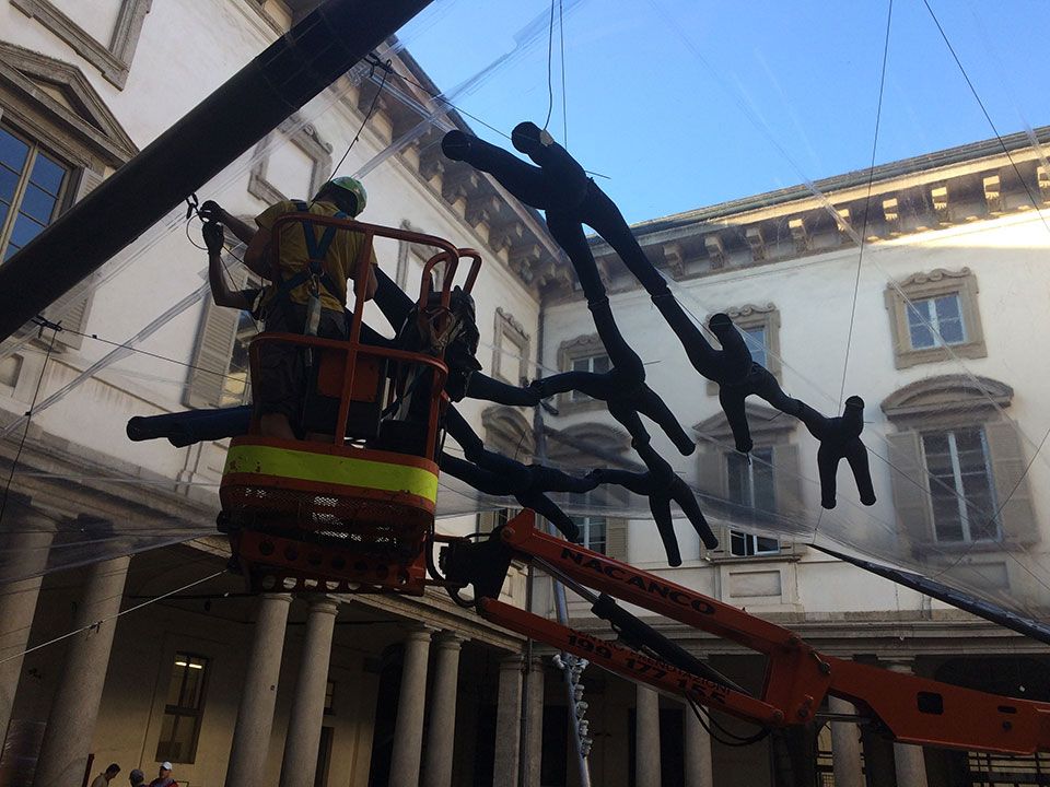 MoscaPartners's tweet photo. The installation is growing... stay tuned for all the updates from #PalazzoLitta! #MoscaPartners #damnmagazine #MDW #AMOP #LinkingMinds https://t.co/eYaE1SNONF