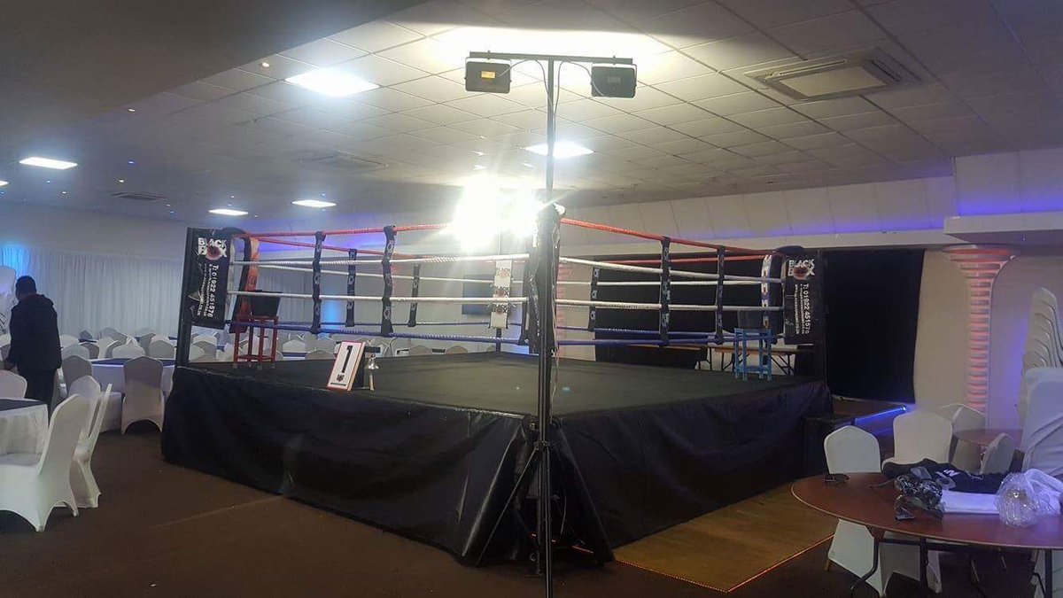 BlackBoxPromos's tweet photo. One of our rings last  week Nationwide packages available 
E-info@blackboxpromo.co.uk
+44 7475 625728
#boxingring #boxing#fights https://t.co/OuPA2uyQju