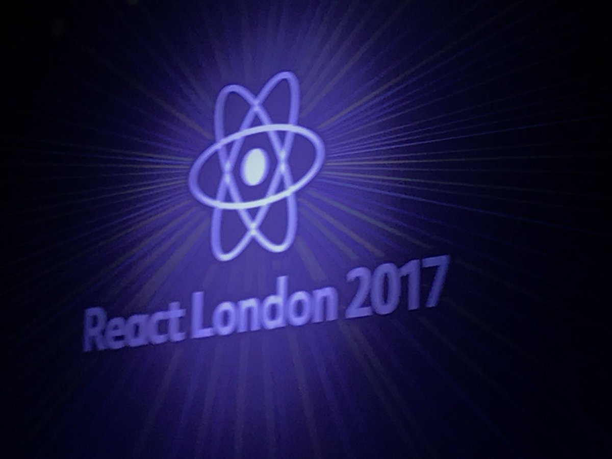 Had an awesome time at #ReactLondon, seeing old friends and meeting new ones! So great to see all the cool things being done with #reactjs!