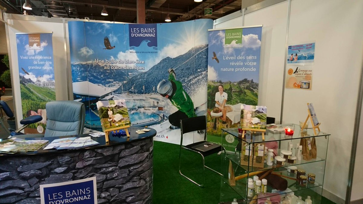 bainsdovronnaz's tweet photo. Nous sommes au  Mednat &amp; Agrobio Expo! Stand B109 ! #mednat #lausanne Bains D'Ovronnaz https://t.co/uWXyHcAEts