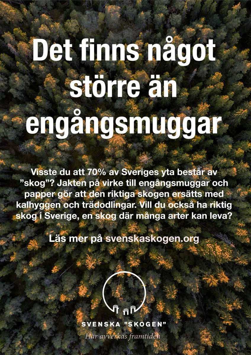 greenpeaceSE's tweet photo. Visste du att mindre än 5% av den svenska skogen är skyddad?
Läs mer på: https://t.co/XrCWOuSehT 
#SvenskaSkogen #gillaskog #swgreen #svpol https://t.co/pRqQJovnJG