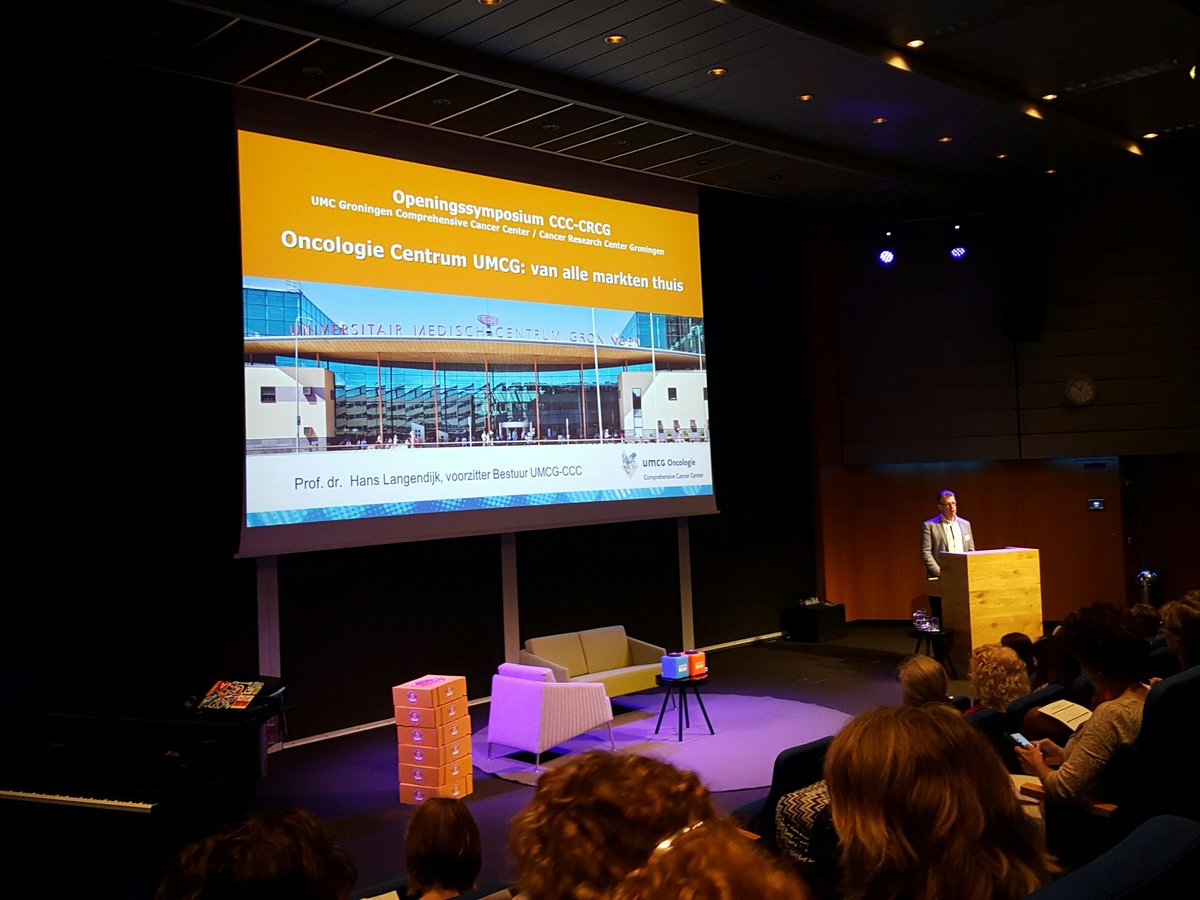 Nu bij symposium ter ere van opening oncologisch centrum <a href="/umcg/">UMCG</a> 'Van alle markten thuis' #gefeliciteerd