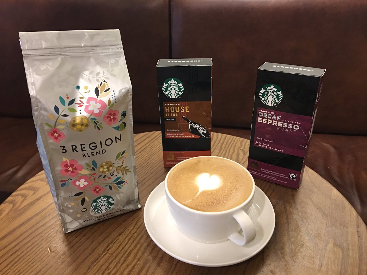sbuxharrogate's tweet photo. *tomorrow only* but a bag of wholebean, VIA or 2 packets of Nespresso pods and get a free drink 🎉#Starbucks #Harrogate https://t.co/C0smXsKSn8