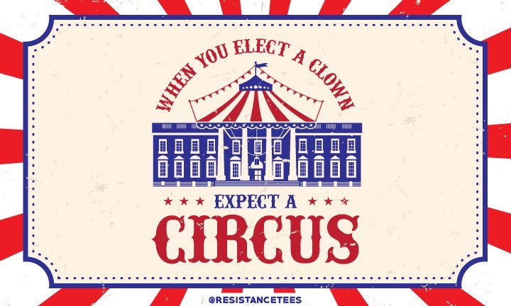 soxfan0U812's tweet image. When you elect a clown, expect a circus. #resist #AlternativeFacts #SpicerFacts #TrumpRussia @realDonaldTrump @POTUS