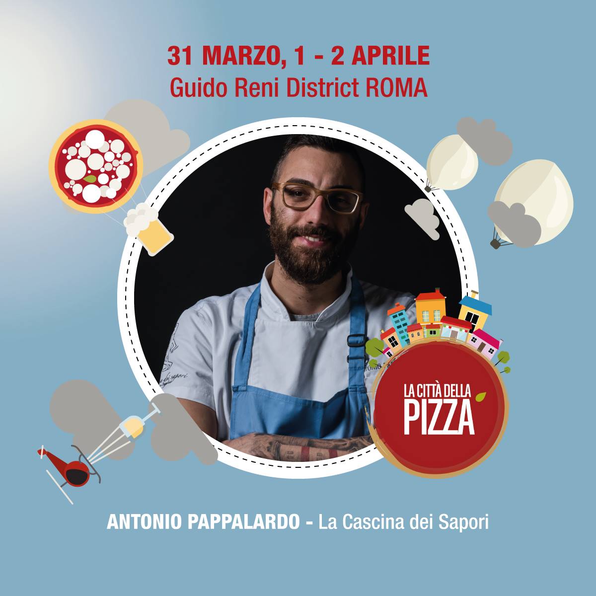 Il 1 aprile Antonio e #LaCascinadeiSapori vi aspettano a Roma a La Città della Pizza, per una full immersion nel mondo della pizza.