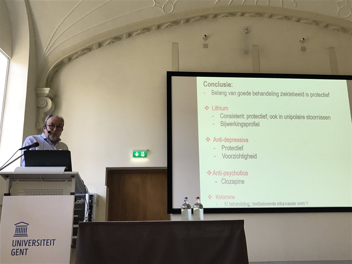 VLESPtweet's tweet photo. Prof. Audenaert over de neurobiologische behandeling van suïcidaal gedrag #sp_reflex https://t.co/bIHfjiIVrd