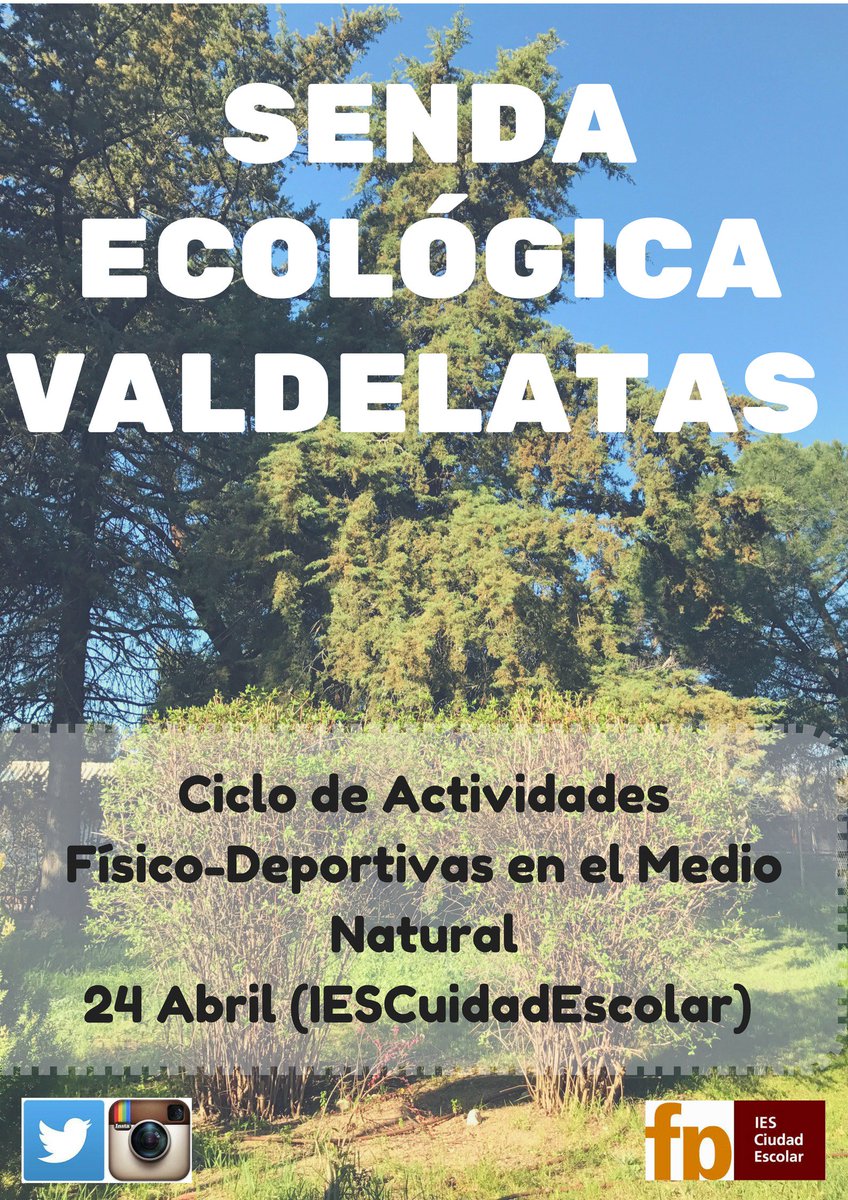 luciasfmd1's tweet photo. Senda ecológica Valdelatas 24 ABRIL 2017 🚶‍♀️🚶‍♀️#IESCUIDADESCOLAR#GVEC#MARKETINGDIGITAL https://t.co/iCnVfoAlHb