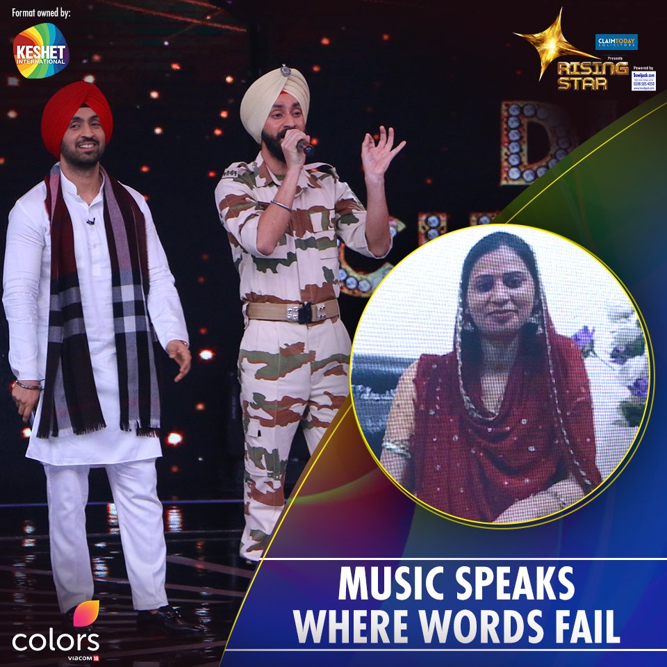 ColorsTVUK's tweet image. #VikramJeet gave us some major relationship goals on #RisingStarIndia by singing/dedicating a song to his lovely wife!