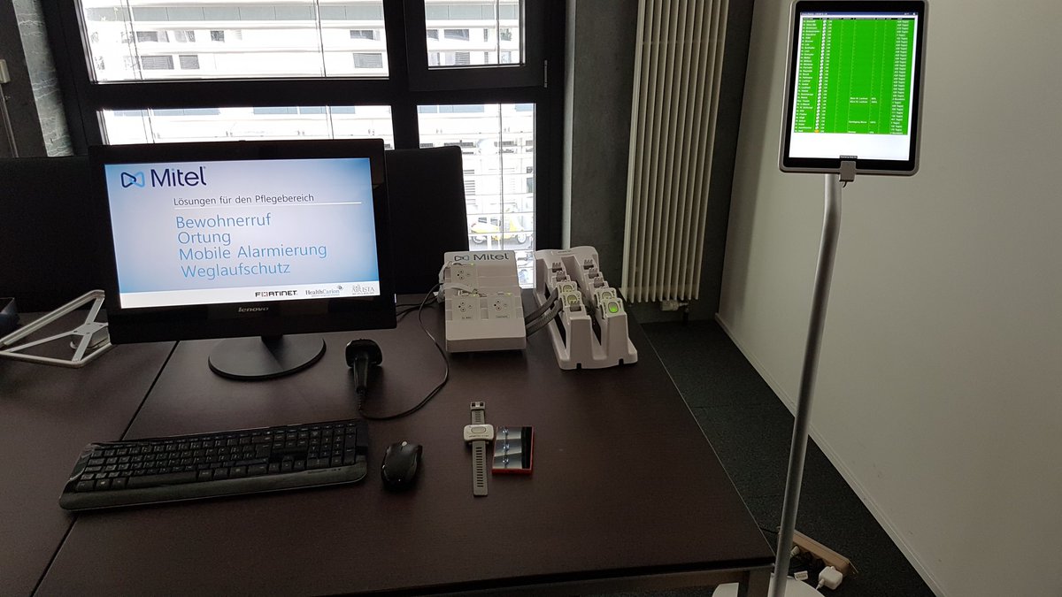 Mitel Health Care Solution live @#Mitel in Zürich