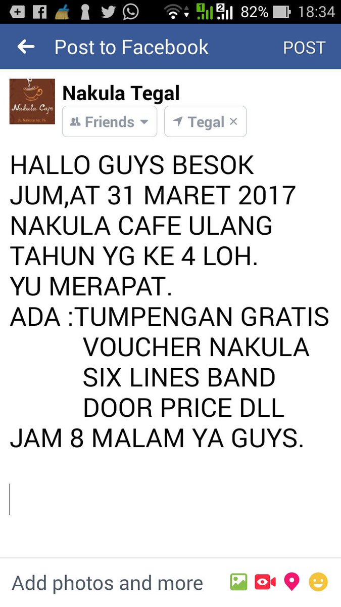 NakuLa_Cafe's tweet photo. Yu rame2 merapat ya guys https://t.co/0TAPLjLasi