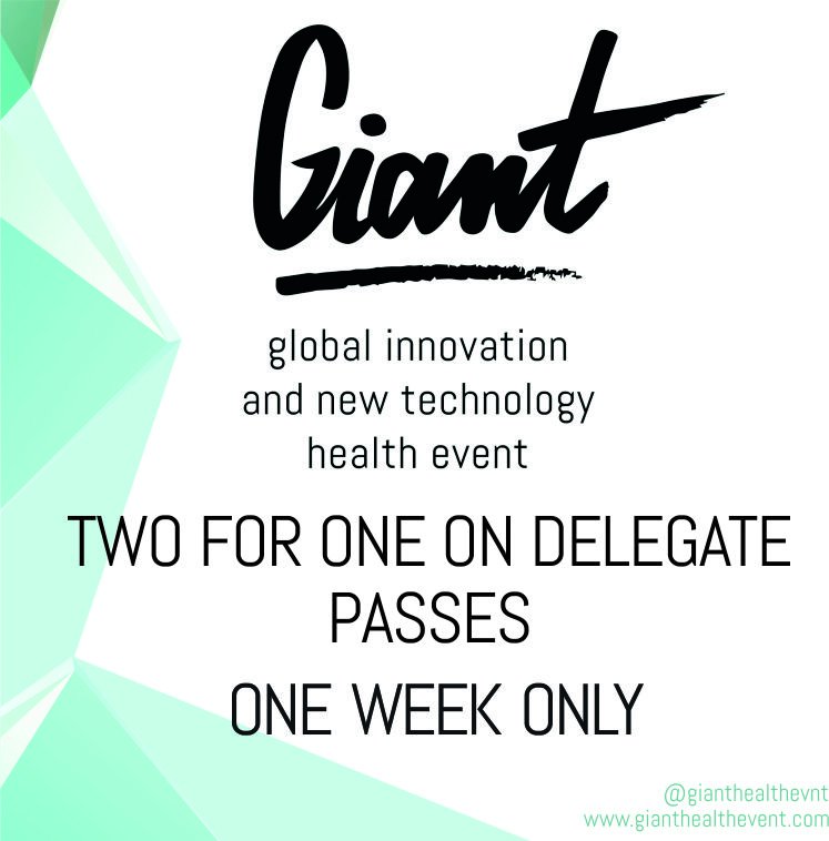 calumhti's tweet photo. EUs largest,most valuable #health #tech #innovation event: GIANT Health. "2 for price of 1" ticket sale https://t.co/2zbYHTRqcS https://t.co/ZJHY1T8H2b