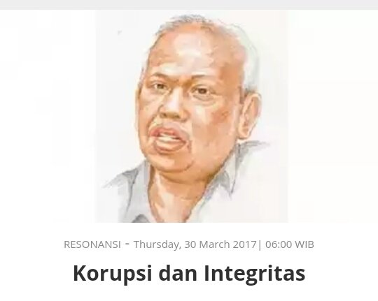SerambiAzra's tweet photo. Resonansi : Korupsi dan Integritas https://t.co/AJ0HOISkdp https://t.co/2MT7v5mRX8