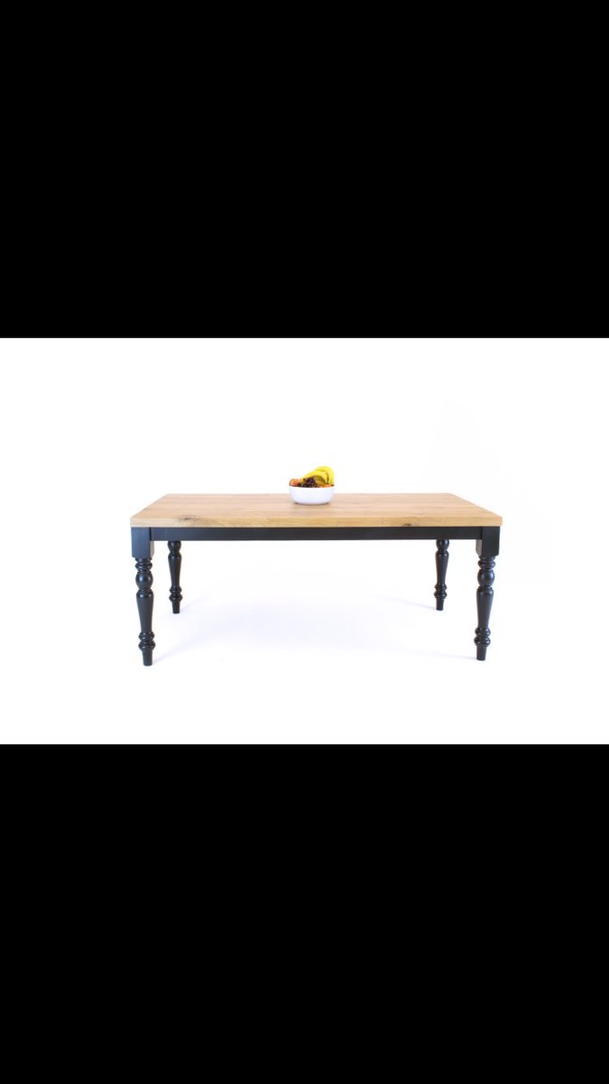 Estate Table in solid Oak top with black lacquered base. #Estatetable #design #officedesign #officefurniture #breakout