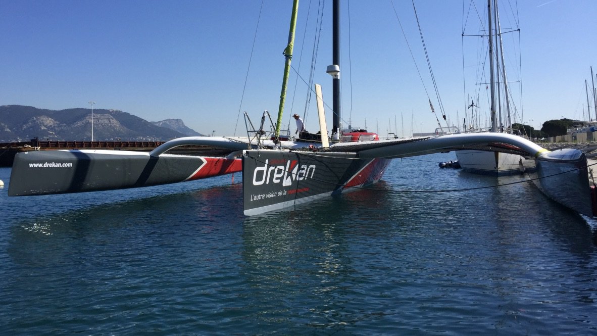 DrekanSailing's tweet photo. Le @multi50 Groupe Drekan est enfin à l'eau : le chantier de préparation est terminé ! Départ pour le Finistère la semaine prochaine. https://t.co/0CEOcszTb4