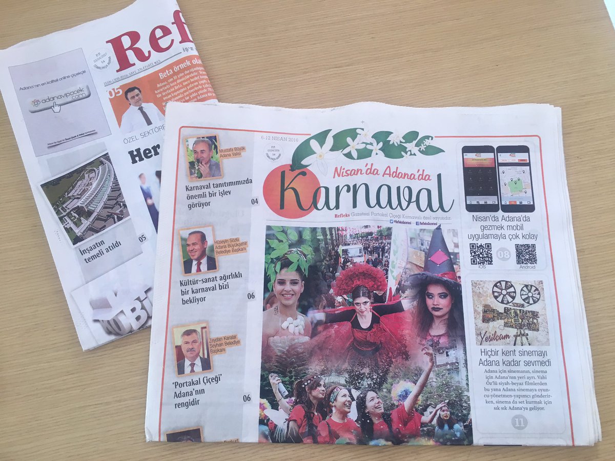 Karnaval Gazetesi için 5'inci kez kolları sıvadık. <a href="/NisandaAdanada/">Nisan'da Adana'da</a> <a href="/ilhamigunsel/">İlhami Günsel</a> <a href="/esrazden4/">esra özden</a> <a href="/AtakAdana/">ATAK</a>