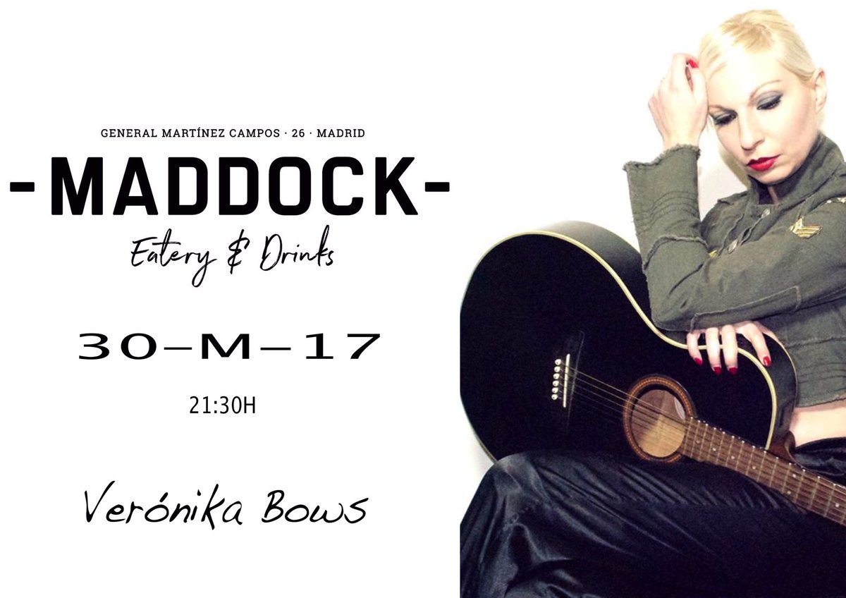 Esta noche en directo en <a href="/MaddockMadrid/">Maddock</a> qué gran noche nos espera!😍