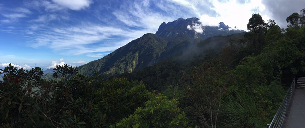 TropicalBirdBio's tweet photo. When it's not covered in clouds #MtKinabalu really is gorgeous! #borneo #forthebirds #research https://t.co/IGTTVUctZn