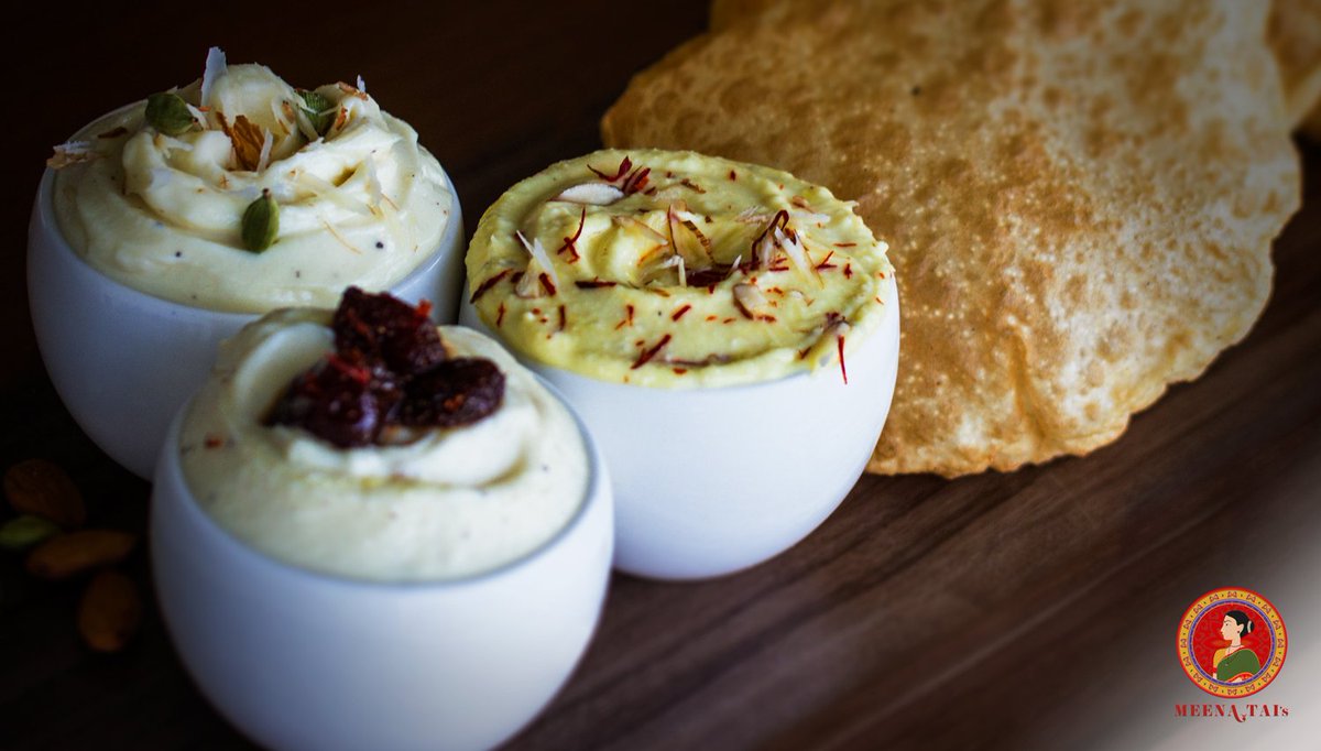 Meenataisvmh's tweet photo. Make your way to @Meenataisvmh for all-you-can-eat Strawberry Shrikhand, Kesar Badam Shrikhand &amp; Badam Elaichi Shrikhand with yummy Puris! https://t.co/t2OygTrWJe