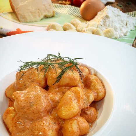 NyokeeItalian's tweet image. Why not twist it up for #TwistedTuesday? Join us to try our Gnocchi Crema Di Scampi...