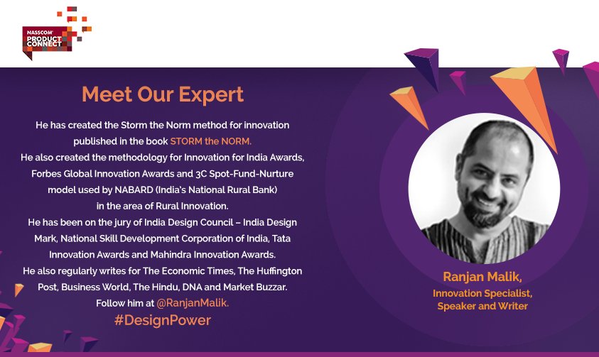 nasscomdeeptech's tweet image. We have on board Mr. @RanjanMalik who has led #innovation initiatives across Asia, Europe, and the USA. #DesignPower