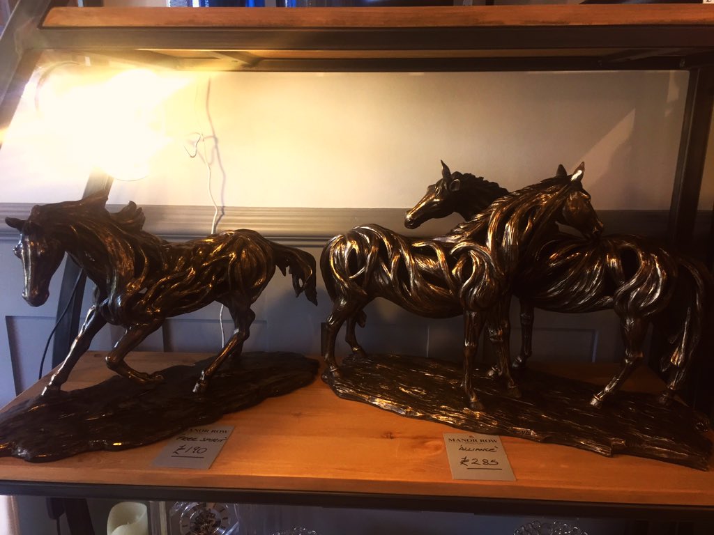 Also new in are these beautiful cold cast bronze horses