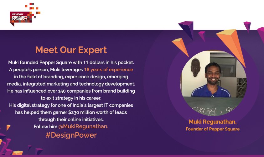 nasscomdeeptech's tweet image. Meet @MukiRegunathan who devotes his time to enhance #entrepreneurial ecosystem through @TIE &amp;amp; other non-profit organizations. #DesignPower