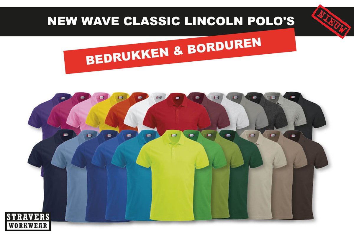 StraversWW's tweet image. NIEUW IN ONS ASSORTIMENT - New Wave Classic Lincoln polo's. Voor meer informatie, neem contact op met Bas: 0315-200015 👕 #NewWave #borduren