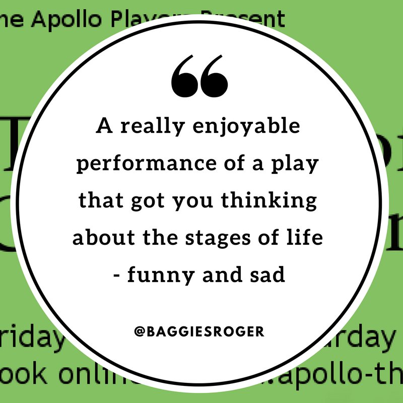 IWtheatre's tweet photo. Check out this #1linereview and then make sure you catch one of the last three performances of The Loves of Cass McGuire from the @ApolloIW https://t.co/TJnEI6hQM8