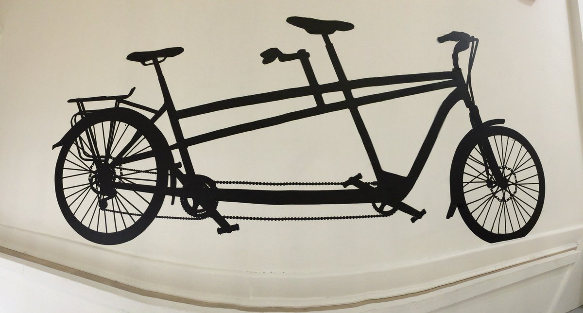 Outspokencycle's tweet photo. More #CycleMad wall art in our offices! #BikesBikesBikes https://t.co/wTIDF51jxH