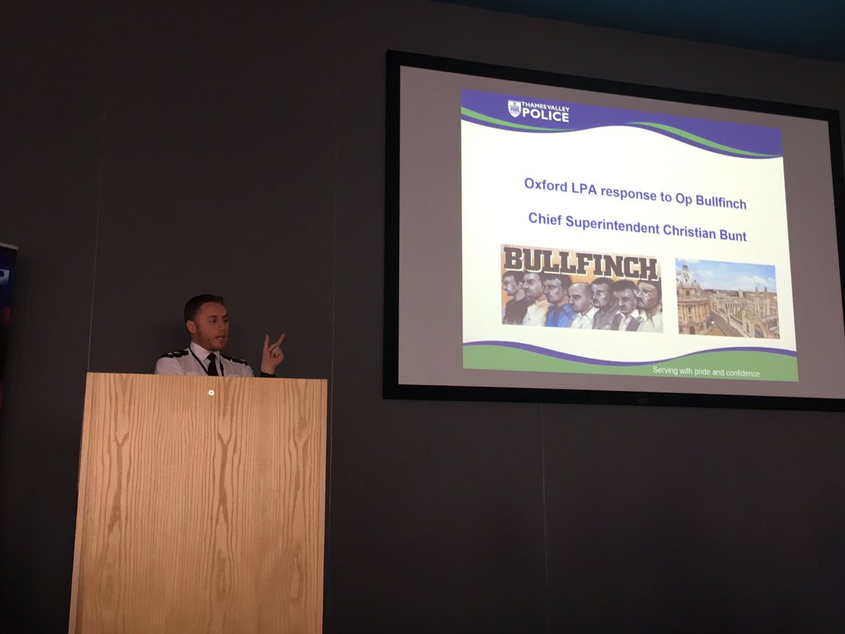 ktbg1's tweet photo. Supt Christian Bunt now discussing the impact of Operation Bullfinch on the Local Police Area @OU_police_res @ThamesVP #CSELearning https://t.co/mDsBVPCkQA