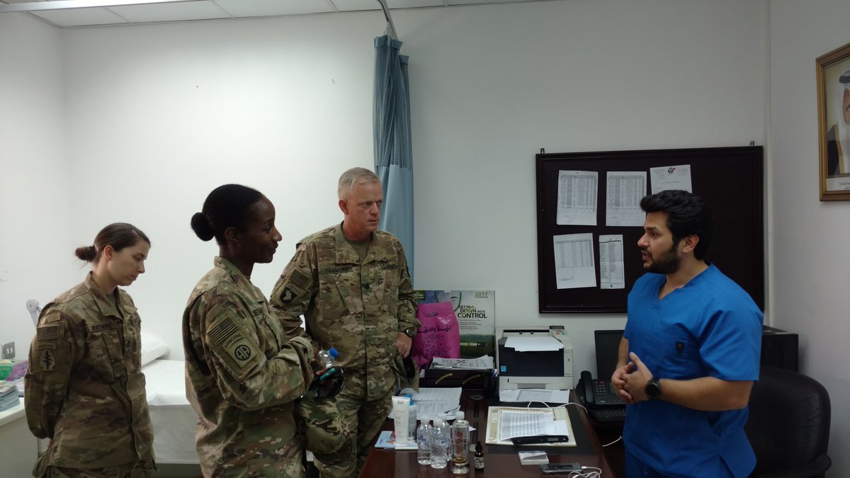 HammondCol's tweet photo. Met with the director of med services for the Kuwaiti National Guard to plan future partnership  events. BLACKSMITHS https://t.co/cqKsVjouFE