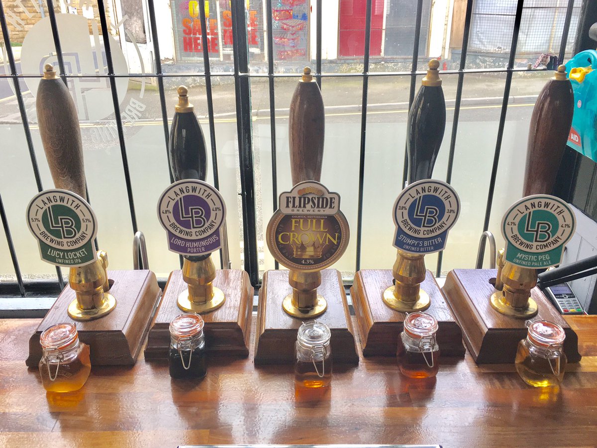 BeerShackMans's tweet photo. The final line up before closing for re-fit on Saturday 1st April. Massive thanks to you all. Look forward to seeing you when we reopen 🍻 https://t.co/6Ivlh21sKo