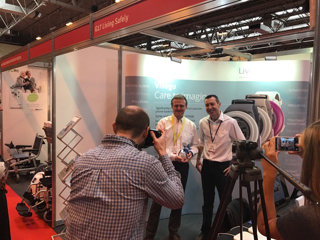 LivingSafelyUK's tweet photo. Proud to announce that we are the winners of the Able Magazine #BestInShow award! Thank you @ablemag ! @VivagoGlobal @Innohome #Naidex2017 https://t.co/c8pxPJtT7K