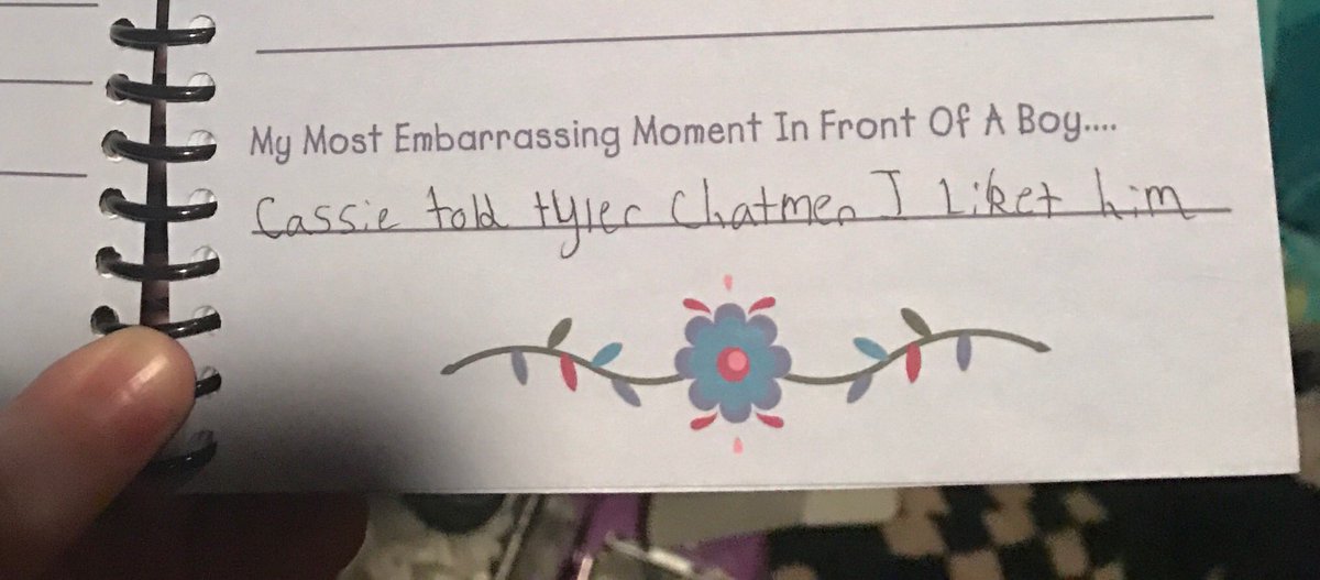 Chelsea_Stepp's tweet photo. @toristepp keeps finding my old diaries and sending my photos. Tyler Chatmen. ๐โค๏ธ #wenttojared #turnedaround #sorryjared #thankscassie https://t.co/rSAJCzNjR7