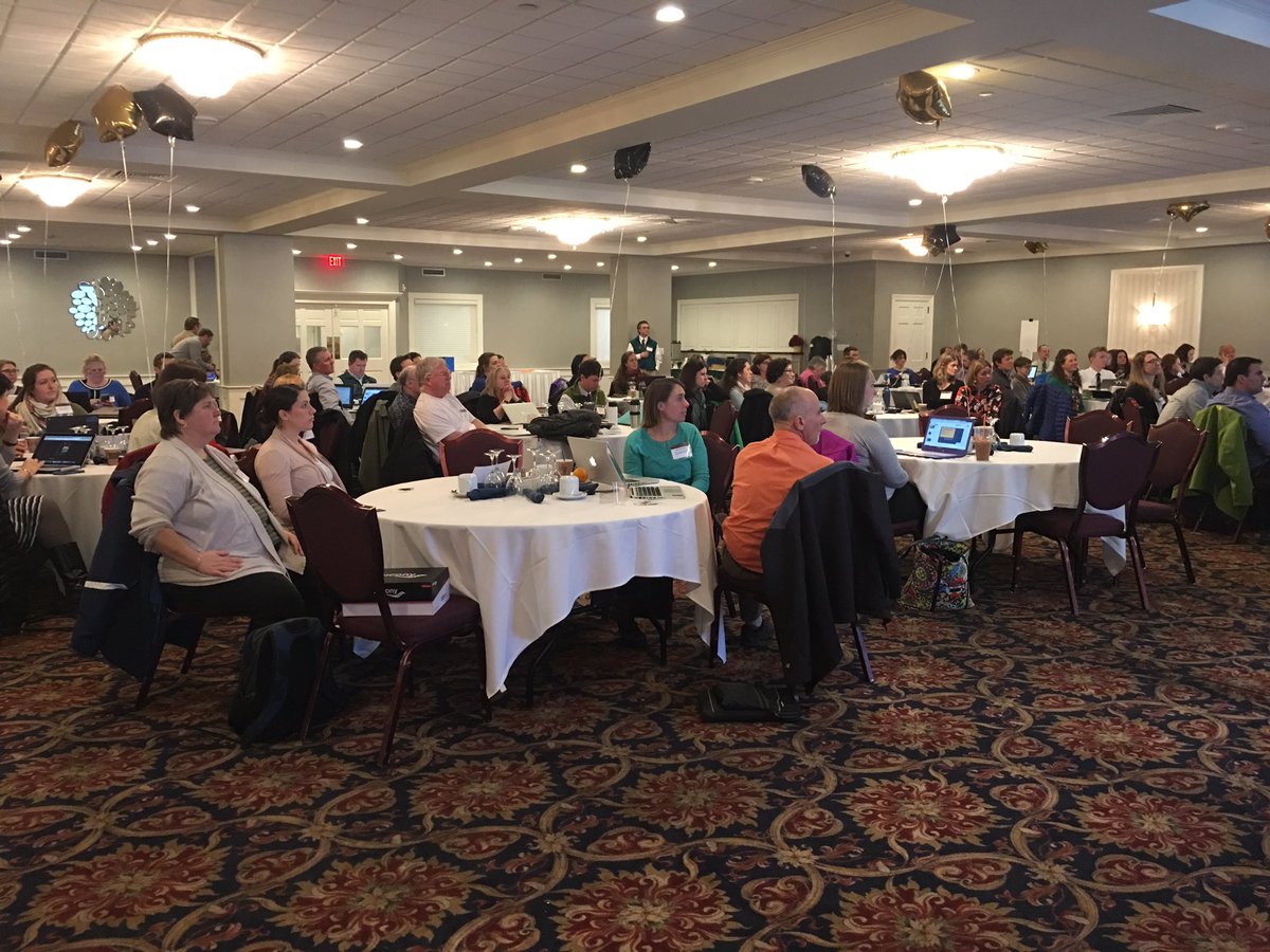 So many innovative #vted educators in one room at #ignitevt being inspired by <a href="/VTEducation/">Vermont Agency of Education</a>