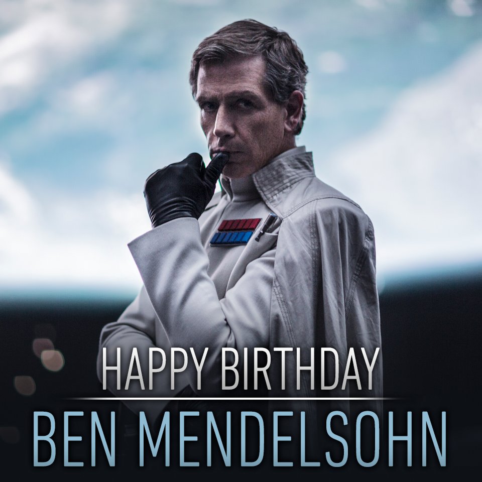 Happy birthday to the man who brought the fearsome Orson Krennic to life, Ben Mendelsohn 
