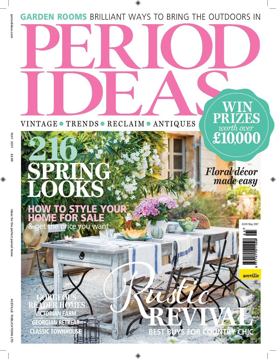 PeriodIdeas's tweet photo. Introducing our beautiful May issue! Out today! And packed with inspirational home ideas... https://t.co/11OOOcVyu8 https://t.co/sAnQlhMTN9