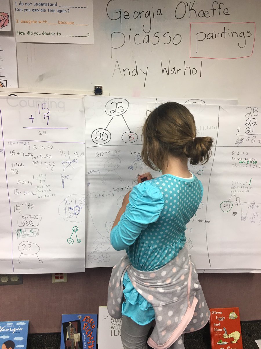 julienorby's tweet image. Collaborative Math Charts in 1st Grd! #What&apos;sYourStrategy #sbsdssf #sbsdedu