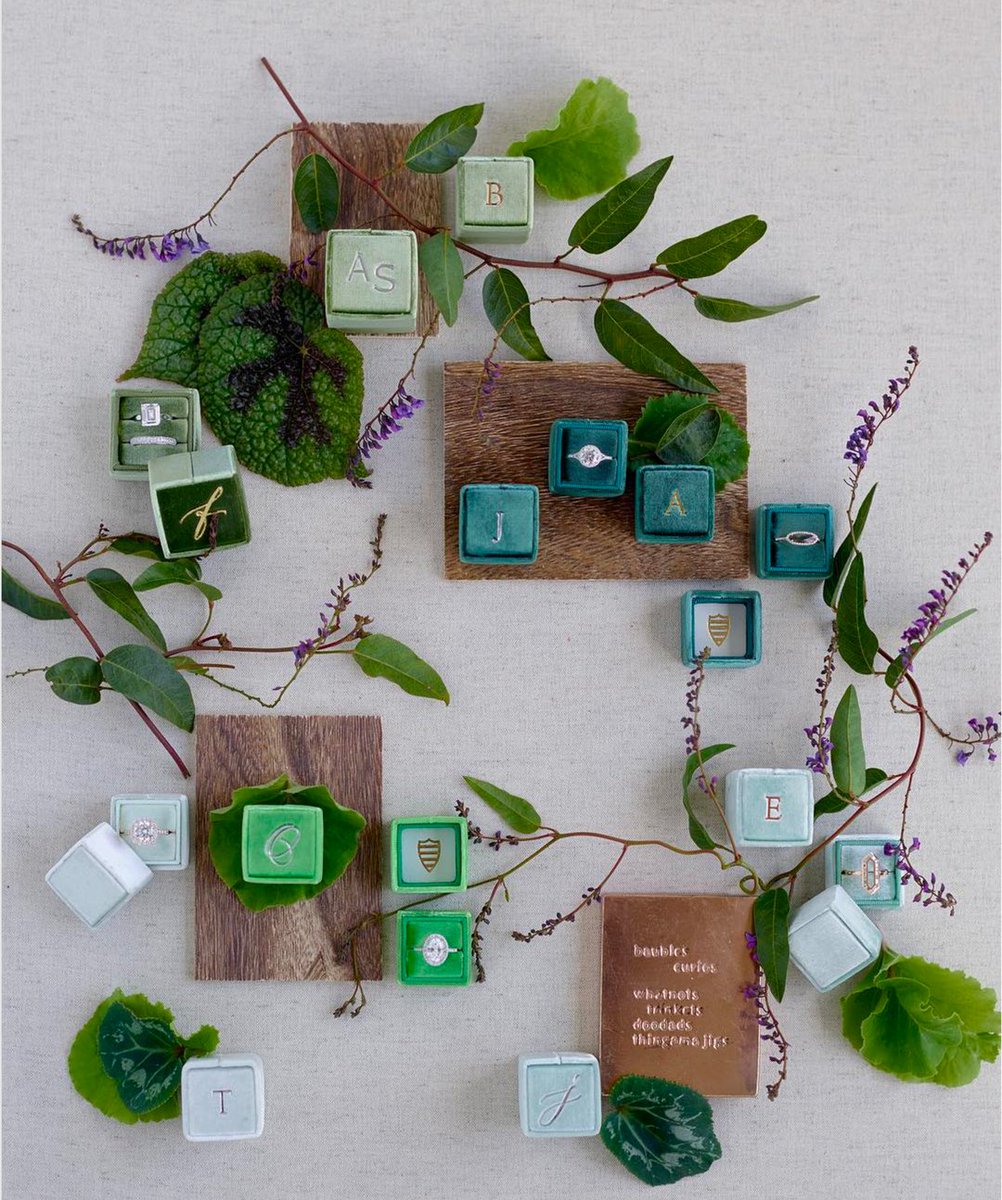 Wedspire's tweet photo. #TheMrsBox: All of our green hues in one. Image by #JoseVilla https://t.co/gcQDb6wcEL