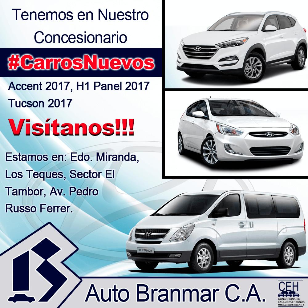 AutoBranmar's tweet image. Visitanos en nuestro #Concesionario #Hyundai tenemos #Carros año 2017, precios excelentes!! @ExpresateVE @ccsanuncia @Comercio_Center