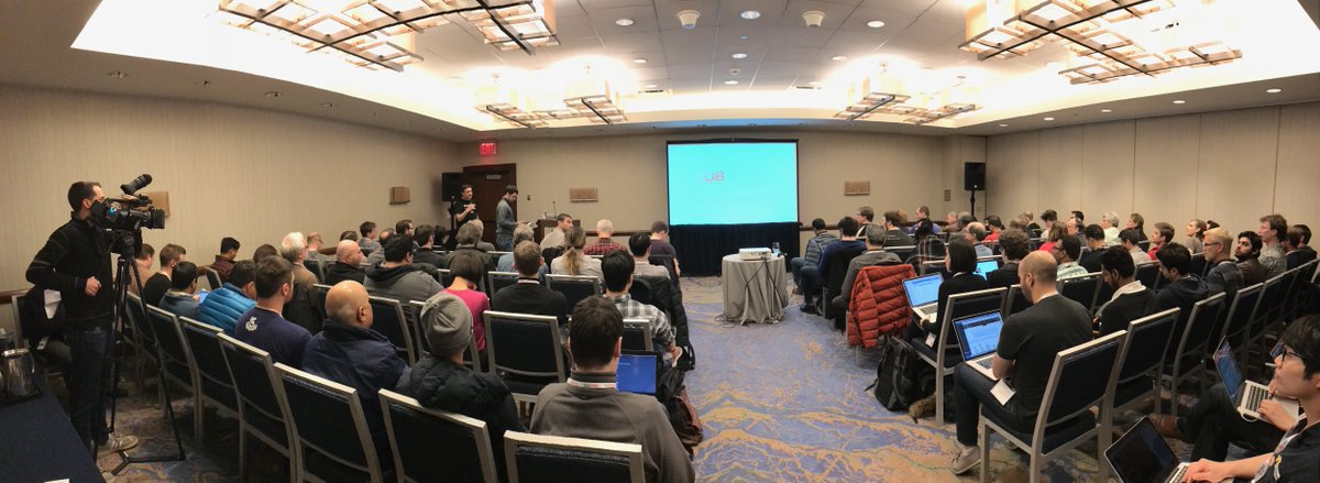 EDBPostgres's tweet image. Packed house to hear Robert Haas of #EnterpriseDB to talk #Parallelquery in #Postgres10 @PGConfUS