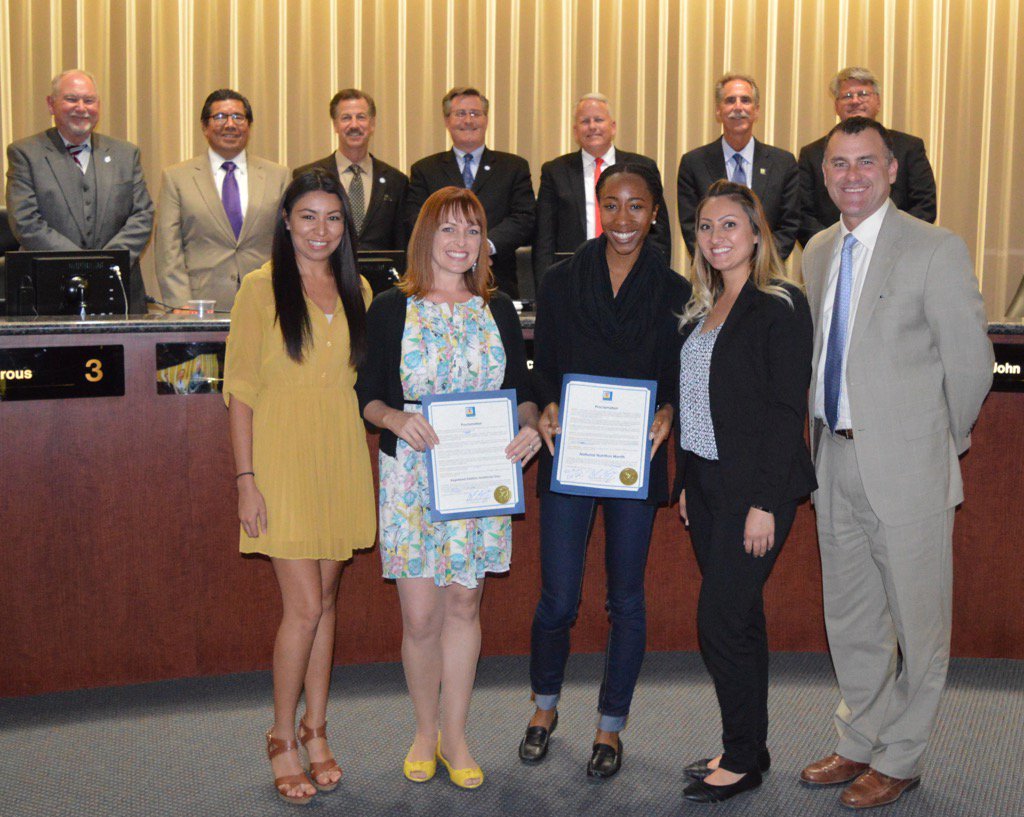 MCEFColleen's tweet photo. Mayor Bailey and City Council recognizing National Nutrition Month with Erin Lehman https://t.co/ZOUQFGQwjx