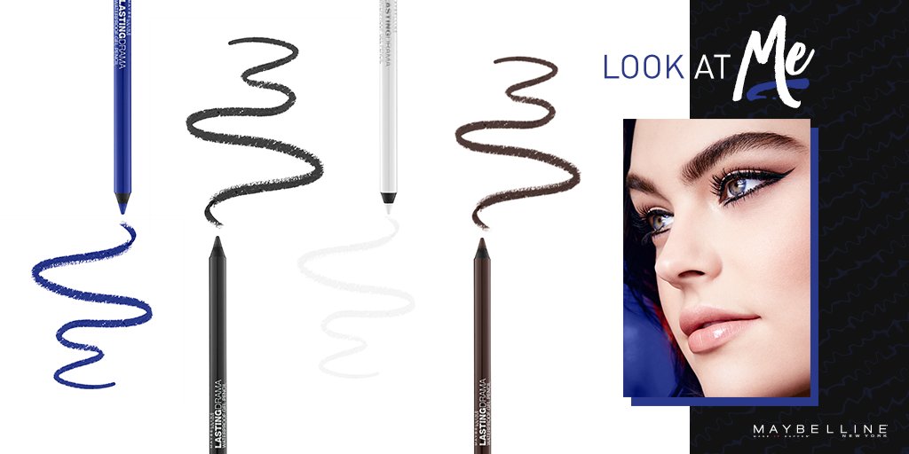 ¡Desde el clásico negro al súper trendy azul! Los lasting Drama de Maybelline con su fórmula en gel se deslizan suave y fácilmente 😉 #MNY
